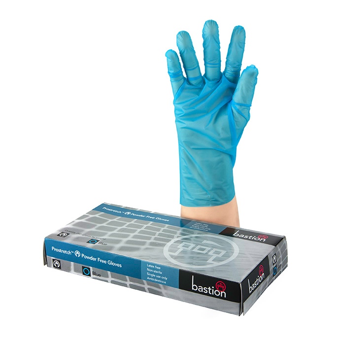 Disposable Synthetic Gloves | ProStretch Blue Powder Free – Bastion ...