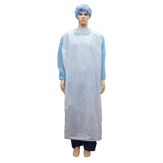 Bastion LDPE Sleeveless Smock with Header - Blue